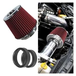 Universal Clamp-on Air Intake Filter, High Flow Closed-top Cool Red. Fixed Price $28.88.