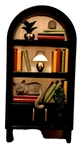 Bookcase Cat & Plants Lamp Wallflower Nightlight Plug Bath Body Works Black Nib. Fixed Price $54.99.