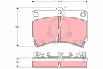 Trw GDB374 Brake Pad Set, Disc Ford Asia & Oceania, Australia, Mazda. Fixed Price $23.91.